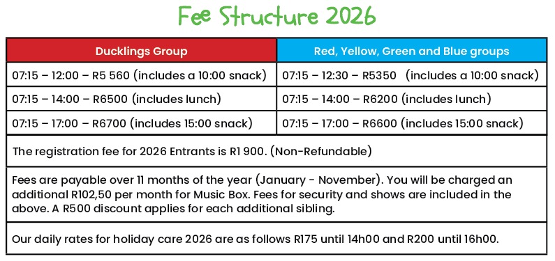 Sunninghill Nursery School Fee Structure
